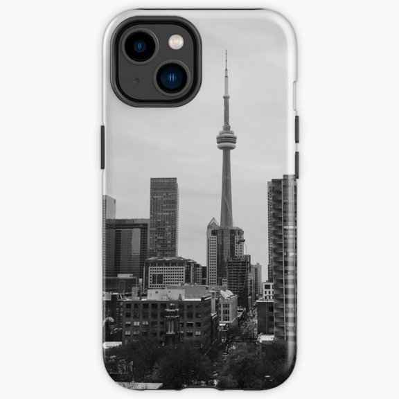 Protective iPhone Case Toronto Cn Tower Skyline Urban City Architecture Phone Case IP13/14 Magnetic MagSafe Compatible