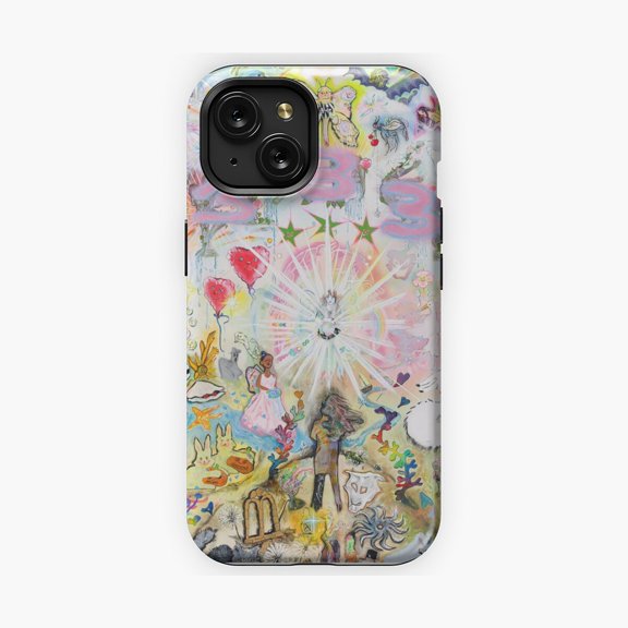 Protective iPhone Case Triple Three Abstract Album Inspired Artwork Variant Phone Case IP13/14 Magnetic MagSafe Compatible