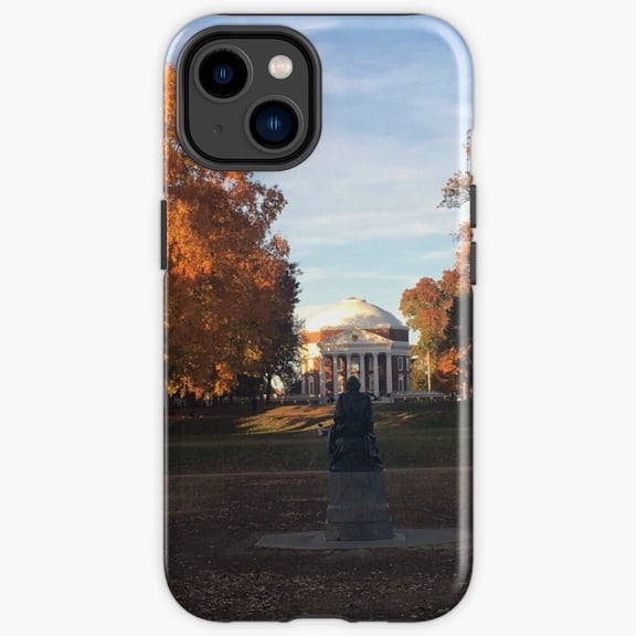 Protective iPhone Case University Lawn In The Fall Autumn Campus Landmark Travel Cover IP13/14 Magnetic MagSafe Compatible