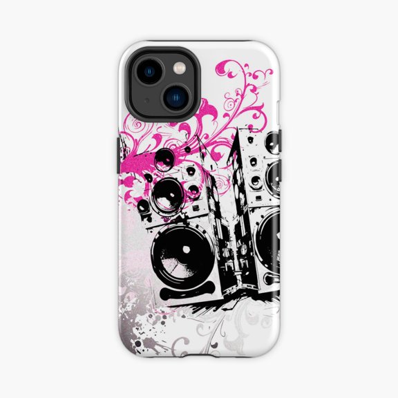 Protective iPhone Case Urban Boombox Retro Metro Phone Case IP15 Magnetic MagSafe Compatible