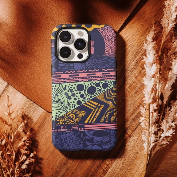 Protective iPhone Case Urban Graffiti Abstract Street Art Spray Paint Pop Pattern Case Variant IP16 Magnetic MagSafe Compatible