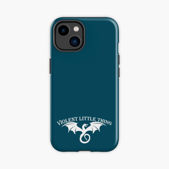 Protective iPhone Case Violent Little Thing Literary Design Phone Case IP15 Magnetic MagSafe Compatible