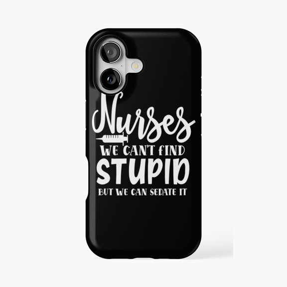 Protective iPhone Case We Cant Fix It But We Can Sedate It Nurse Phone Case IP15 Magnetic MagSafe Compatible