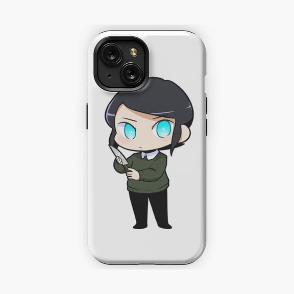 Protective iPhone Case Whimsical Cartoon Wizard Chibi Character Phone Case IP13/14 Magnetic MagSafe Compatible