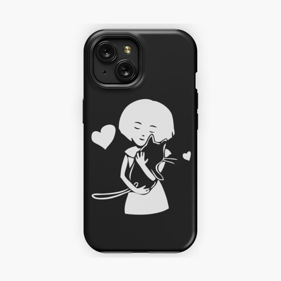 Protective iPhone Case Whimsical Character Art Phone Case Cute Graphic Style IP13/14 Magnetic MagSafe Compatible