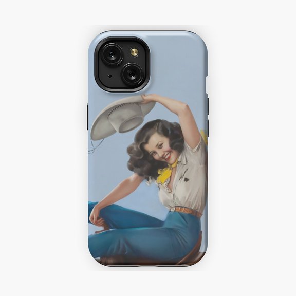 Protective iPhone Case Wild West Series Riding High Artwork Phone Case IP13/14 Magnetic MagSafe Compatible