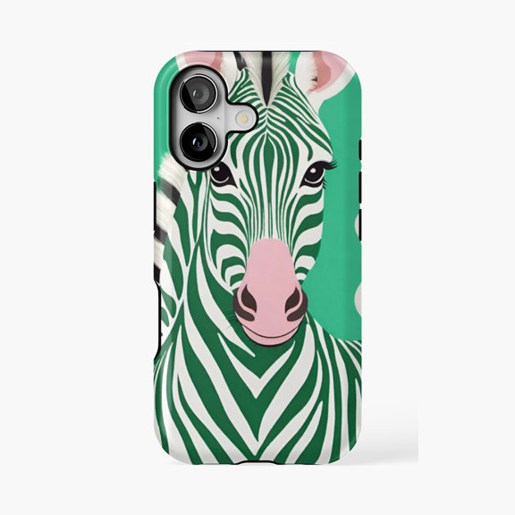 Protective iPhone Case Wild Zebra Animal Design Phone Case IP13/14 Magnetic MagSafe Compatible