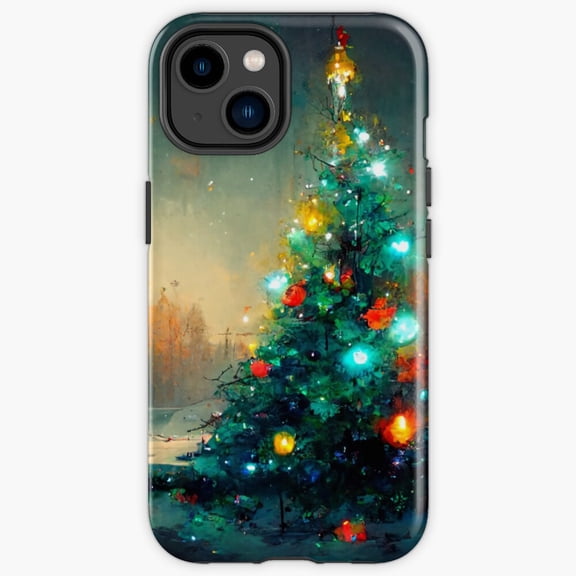 Protective iPhone Case Winter Lights Shining Bright Slim Shockproof Shell IP13/14 Magnetic MagSafe Compatible