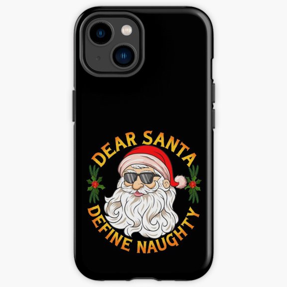 Protective iPhone Case Winter Santa Claus Define Naughty Examination Checklist Shield IP 17 Magnetic MagSafe Compatible