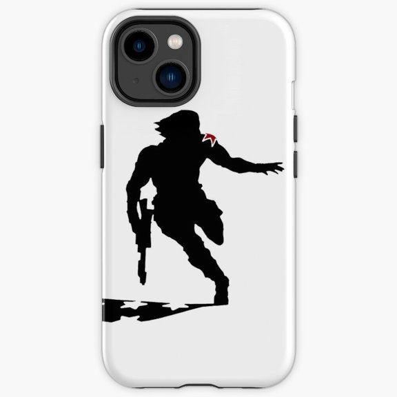 Protective iPhone Case Winter Soldier Dark Graphic Character Shield Variant IP16 Magnetic MagSafe Compatible