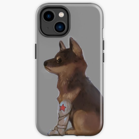 Protective iPhone Case Winter Soldier Dark Graphic Character Shield Variant Two IP13/14 Magnetic MagSafe Compatible