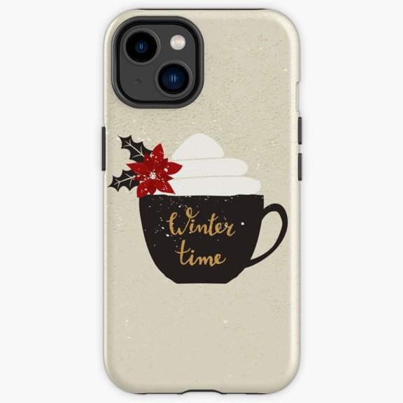 Protective iPhone Case Winter Time Frosted Blizzard Crystal Texture Armor Phone Case IP16 Magnetic MagSafe Compatible