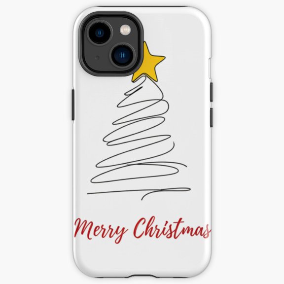 Protective iPhone Case Winter Tree Art Form Contemporary Stylized Botanical Graphic Shield IP16 Magnetic MagSafe Compatible