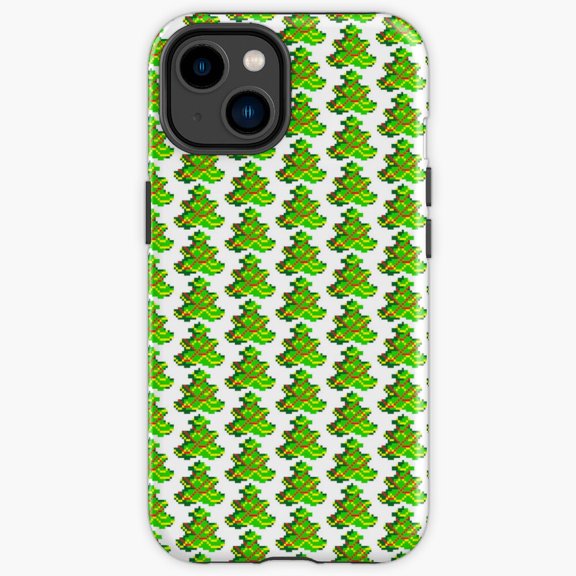 Protective iPhone Case Winter Tree Pixel Art Retro 8-Bit Arcade Cover Variant IP16 Magnetic MagSafe Compatible