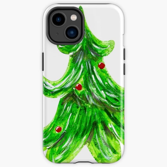 Protective iPhone Case Winter Tree Tough Mobile Shield IP13/14 Magnetic MagSafe Compatible