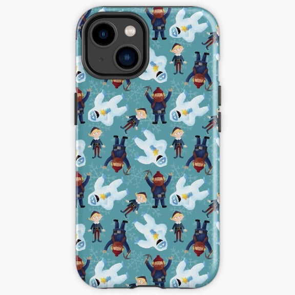Protective iPhone Case Woodland Friends In Teal Nostalgic Forest Character Cover IP13/14 Magnetic MagSafe Compatible