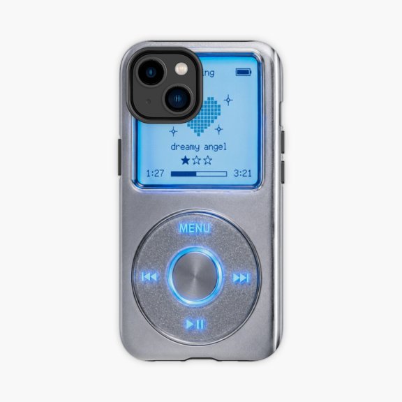 Protective iPhone Case Y2K MP3 Player Retro Phone Case IP13/14 Magnetic MagSafe Compatible