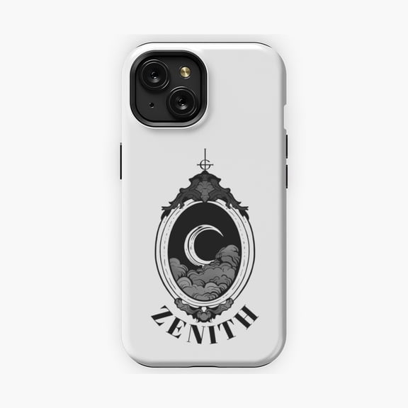 Protective iPhone Case Zenith Mirror Phone Case with Abstract Futuristic Pattern Geometric Fluid Art IP13/14 Magnetic MagSafe Compatible