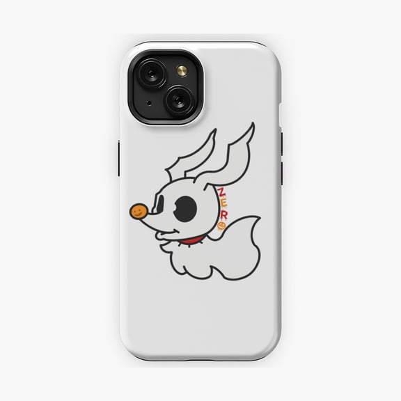 Protective iPhone Case Zero Design Phone Case with Minimal Modern Aesthetic Animated Film Fido Silhouette IP13/14 Magnetic MagSafe Compatible