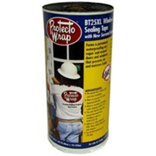 Protecto Wrap BT25XL 8425B0475SW Self-Adhesive Window and Door Flashing Tape 4 in W 75 ft L HDPE