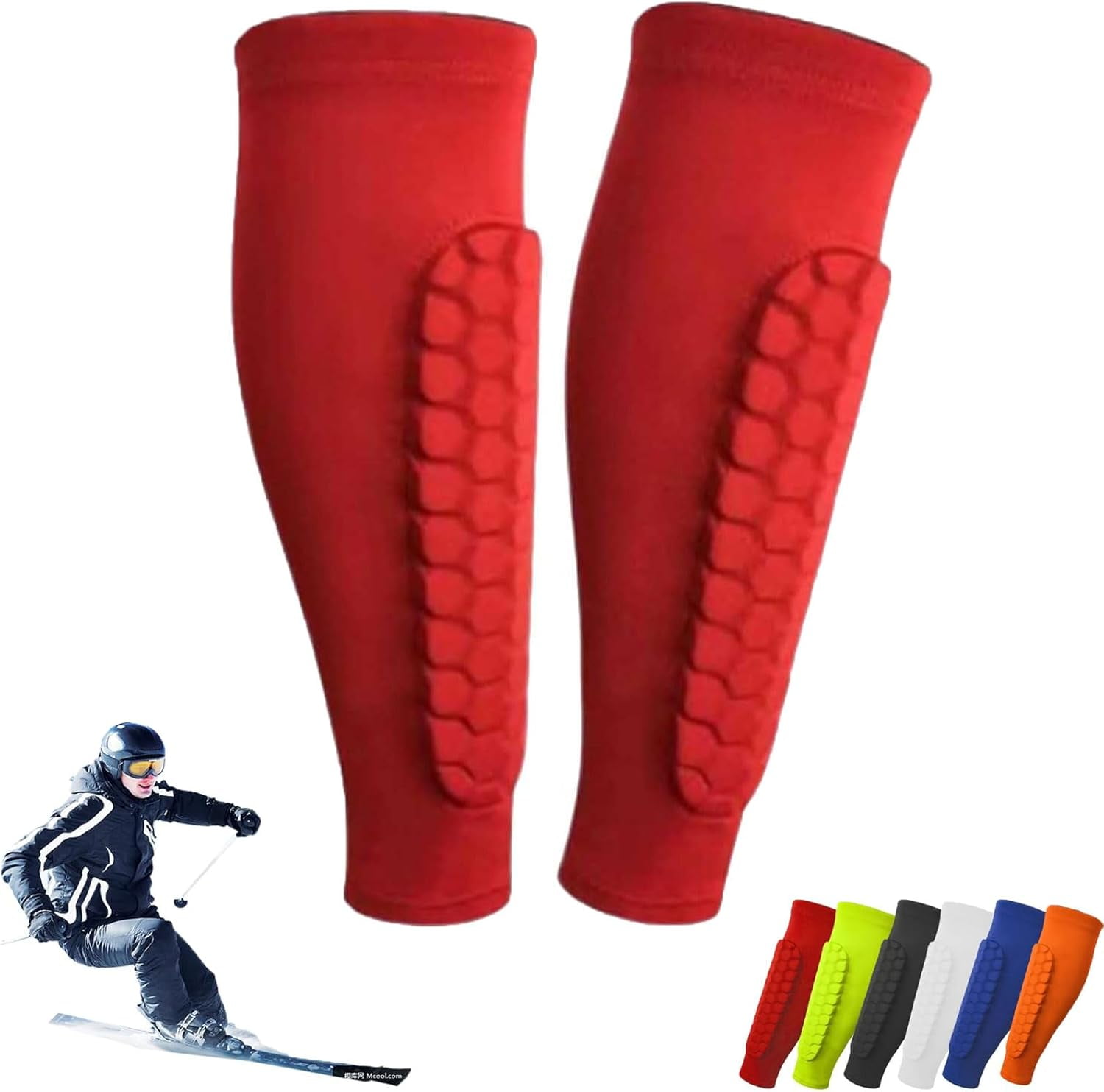 Protège Tibia Enfant Tibia Ski Shin Defender Shin Guards, Shinbang Protector 2.0, Shinbang Protector Ski, Shin Defender Shin Guards Kids, Fit Conforms To The Leg, Shin Pads Cover For Sports (A, S