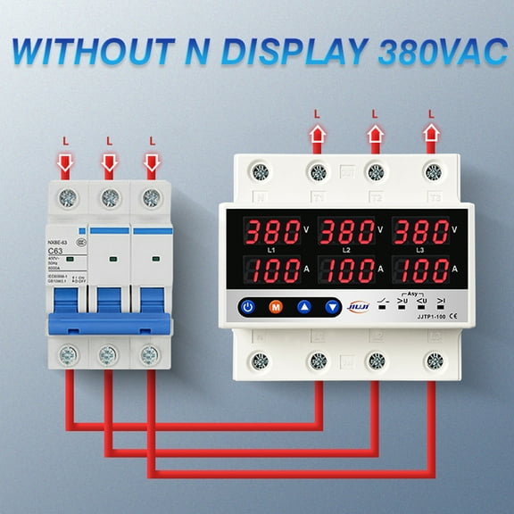 Protector,Circuit Sequence Unbalance Lcd Display Overload Off Buzhi Recl Siuke Dsfen Display Or Circuit Switch Mewmewcat Unbalance Or Overload