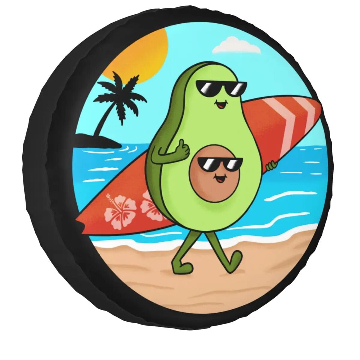 Protector Tire Tree Palm Tropical Custom SUV 4x4 Jeep for Universal