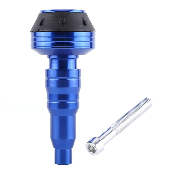 CNC Aluminum Alloy Motorcycle Shock Protector, Fall Protector, Anti-Shock Covers (Blue)