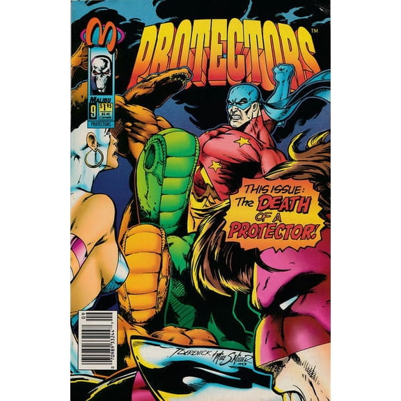 Protectors, The (Malibu) #9 (Newsstand) VF ; Malibu Comic Book