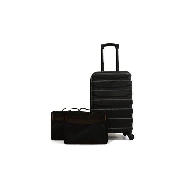 Protege 20" Hardside Carryon ABS Luggage with 2 Packing Cubes (3