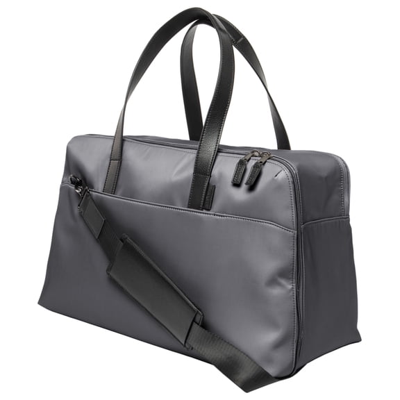 Protege 18" Carry on Adjustable Strap Weekender Duffel with Luggage Pass Through, Soothing Grey