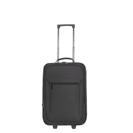 Protege Pilot Carry On 18" Softside 2 Wheel Luggage for Travel, Black