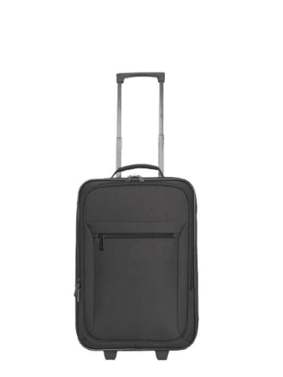 18 in Softside Pilot Case Carry-On Luggage, 2 Wheels, Black