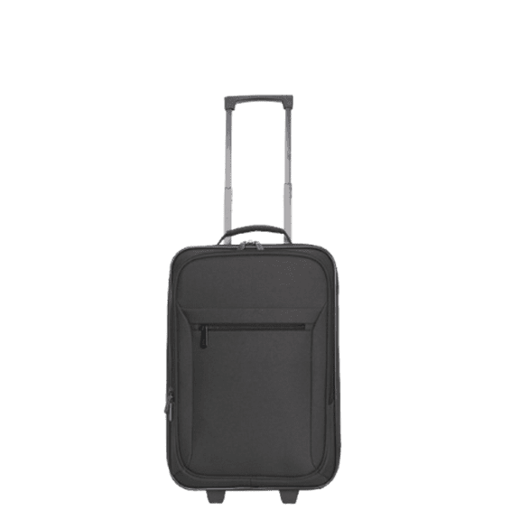 Protege Pilot Carry On 18" Softside 2 Wheel Luggage for Travel, Black