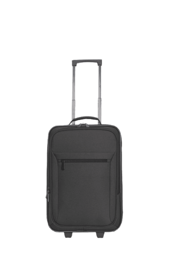 Pilot Carry On 18" Softside 2 Wheel Luggage for Travel, Black