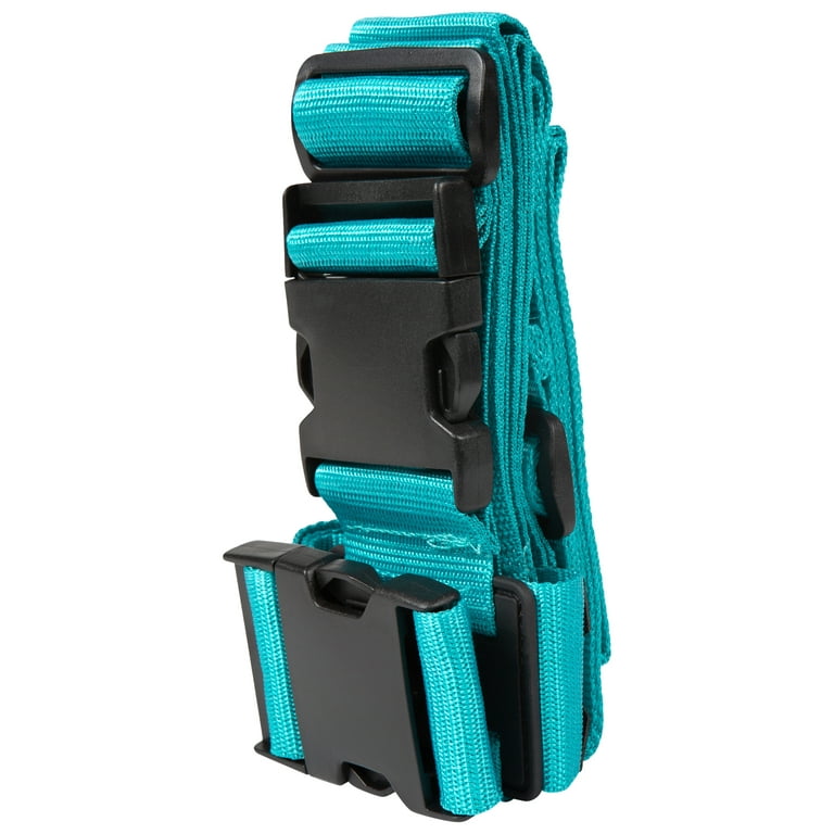Protege 2 Way Travel Luggage Strap, Adjustable 75 Suitcase Belt, Blue  Atoll 
