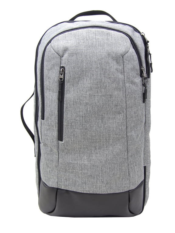 20" Convertible Travel Backpack with Multi Pockets and Trolley Sleeve, Gray