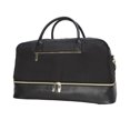 thumbnail image 1 of Protege 20” Drop Bottom Weekender Duffel Bag for Travel, Polyester Material, Carry-On Travel Bag, Black, 1 of 8