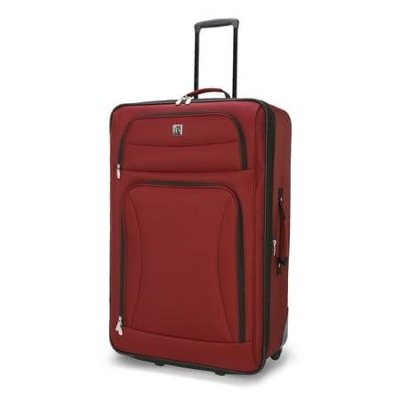 Protege 25" Regency Checked 2-Wheel Upright Luggage (Walmart Exclusive), Wine
