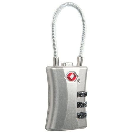 Protege 3 Dial Travel Cable Lock - Silver