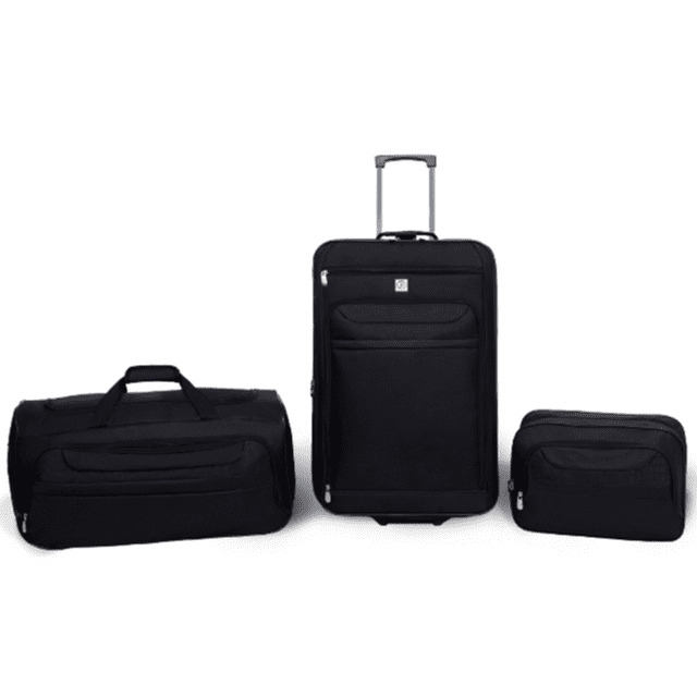 Protege 3 Piece Luggage Set, 24″ Check Bag, 22″ Duffel, and Tote Bag