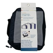 Protege 3-Piece Durable Packing Cubes Set with Mesh, Blue