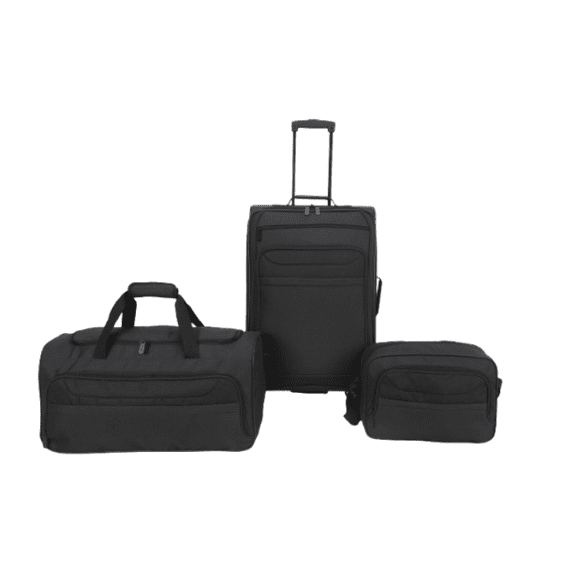 Protege 3 Piece Softside Luggage Set, TSA Approved, 24 Inch Upright, 22 Inch Duffel and Boarding Tote