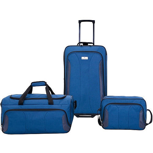Protege 3Piece Travel Luggage Set, Multiple Colors