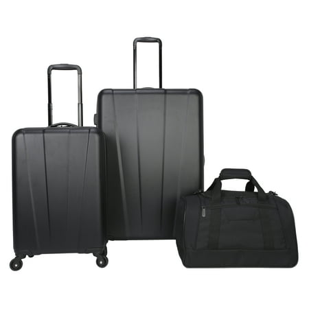 Protege 3 Piece Traveling Hardside Set, 28 inch Checked, 20 inch Carry-On, 18 inch Duffel