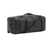 Protege 32" Wheeled and Compactible Polyester Rolling Duffel Bag, Black