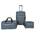 thumbnail image 1 of Protege 3-Piece Softside Luggage Travel Set, Includes Medium Checked Luggage, Carry On Duffel and Boarding Tote, Blue, 1 of 11
