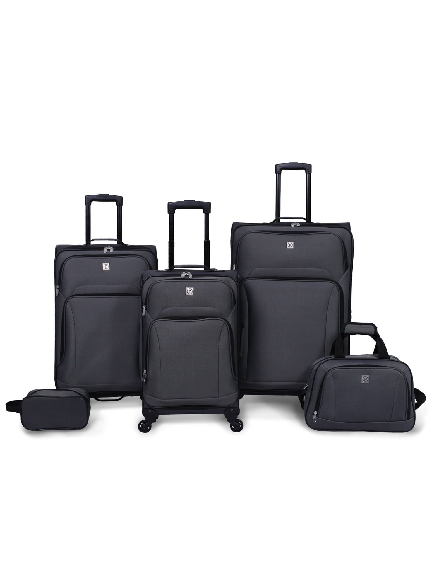 Protege Piece Spinner Luggage Set, Gray, Includes 28