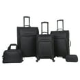 thumbnail image 1 of Protege 5-Piece Softside Spinner Luggage Set, Black, 1 of 21