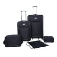 thumbnail image 1 of Protege 5-Piece Unisex Luggage Set, Black, 1 of 1